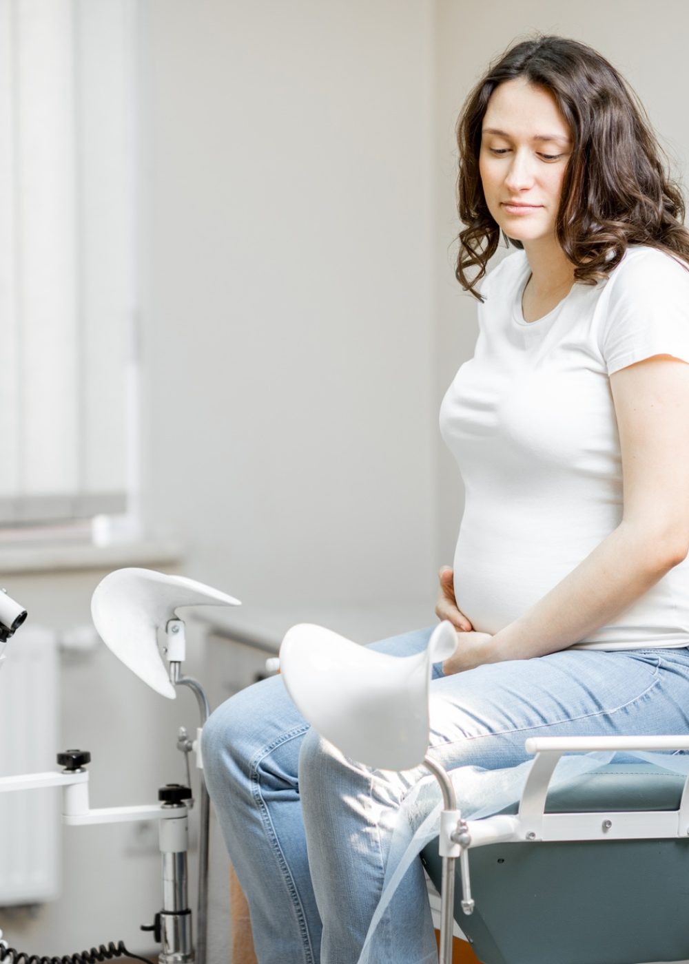 Pregnant woman in a hospital
